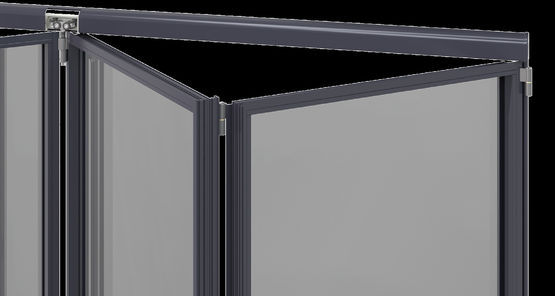  Système pliant pour baie vitrée avec cadre métallique (étanche) | OPENTEC FMF100 - MANTION