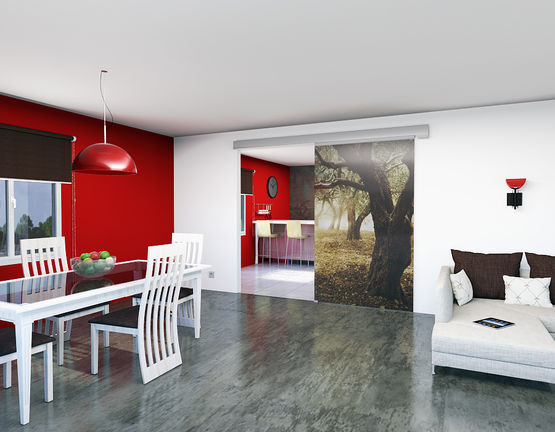  Système pour portes coulissantes motorisées | SAFGLASS POWER - MANTION