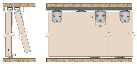 Système pour portes de meubles déplacement droit capacité 6 Kg | MINITUB - produit présenté par MANTION