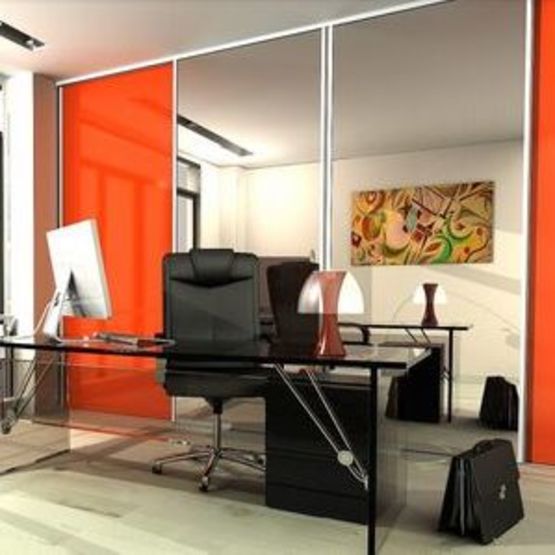  Système pour portes de placard rail aluminium capacité par porte 55 Kg | PICOSTAR 2  - MANTION