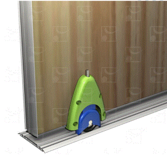  Système pour portes de placard rail aluminium capacité par porte 55 Kg | PICOSTAR 2  - Système coulissant en applique ou à encastrer