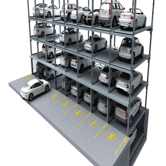  Système semi-automatique de stationnement pour automobiles | COMBIPARKER 560  - Plate-forme de superposition pour véhicules