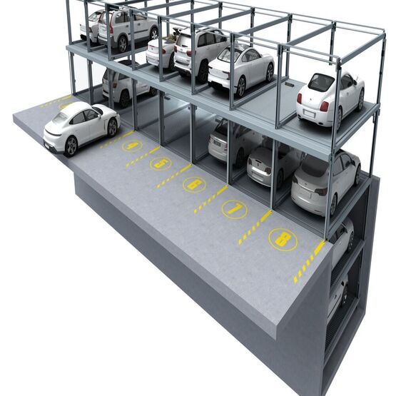 Système semi-automatique de stationnement pour automobiles | COMBIPARKER 560  - produit présenté par HIGH PARK