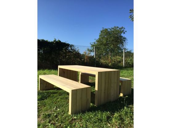  Table de pique-nique en bois massif | ONF - Table de pique nique
