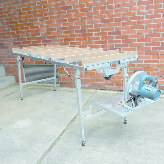  Table de sciage ergonomique | Établi de chantier - ANOXA