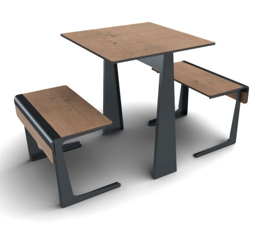  Table design avec banquettes détachées - TA 730 CP-4 | Ligne : Tonka  - produit présenté par EUROTERRASSE