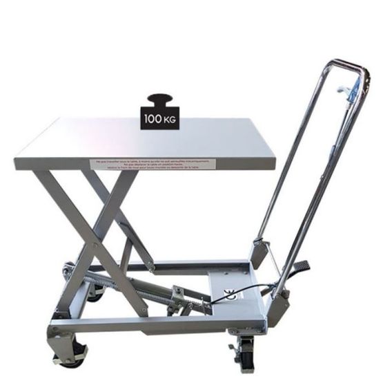 Table élévatrice aluminuim 100 kg - produit présenté par NORMEQUIP