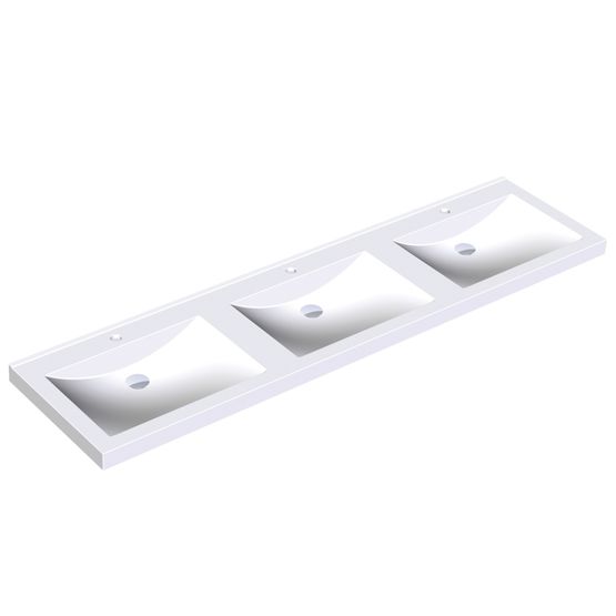  Tablette de lavabos avec une surface non poreuse et lisse QUADRO | ANMW431 - KWC AUSTRIA GMBH