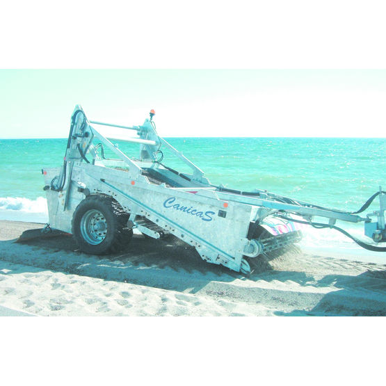 Tamiseur cribleur tracté pour le nettoyage des plages | Canicas T 230 