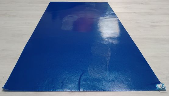 Tapis collant pelable antibactérien Bleu 