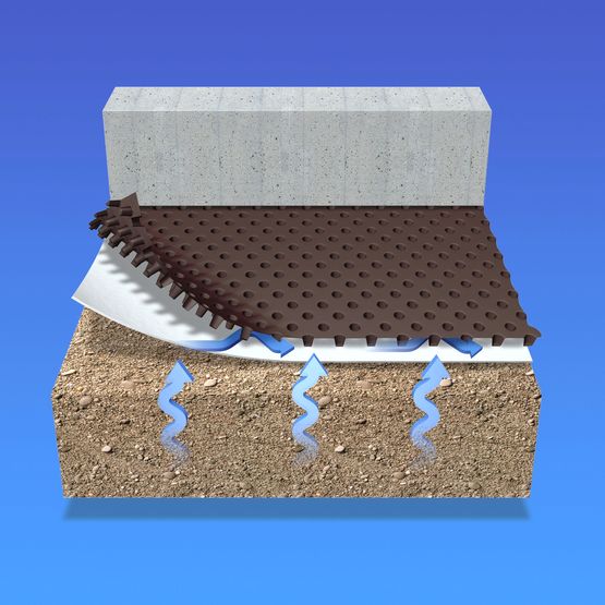 Tapis de sol de drainage de zone humide intérieure extérieure de 5mm  d'épaisseur, tapis de