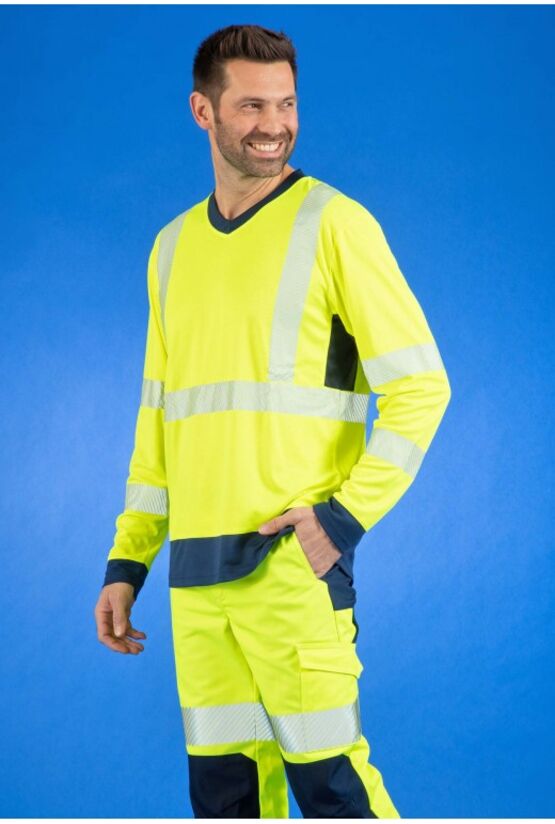  Tee-shirt haute visibilité pour professionnels exposés aux risques en extérieur | 4-01-5-011 - Vêtements de protection