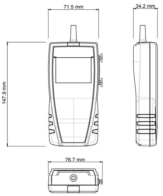  Thermo-hygromètre portable pour mesure de température, humidité et point de rosée | HD 110 - Matériels de mesure ou contrôle en laboratoire