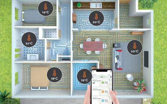 Thermostat d'ambiance connecté et intelligent | THERMA HOME - Thermador