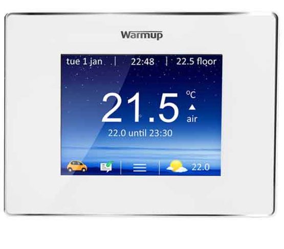 Thermostat pour plancher chauffant et chauffage central pilotable via WiFi | 4iE WiFi - produit présenté par WARMUP