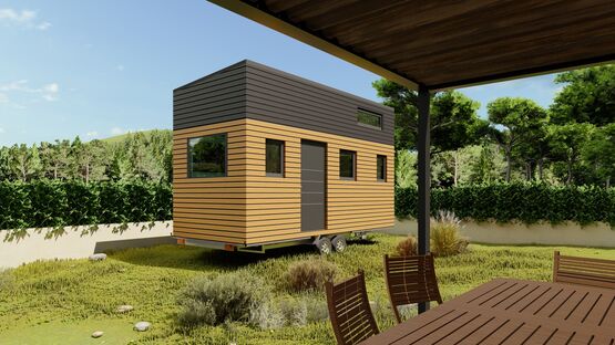  Tiny House ‘Cosy’ 6m avec mezzanine / mini-maison sur remorque - habitat modulaire idéal location - Logements préfabriqués