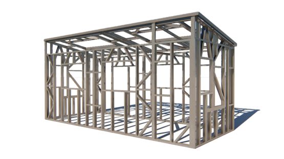 Tiny House pièce-par-pièce - kit structure avec RDC (Plain-Pied) - Spéciale export | BATI-FABLAB - produit présenté par BATI-FABLAB