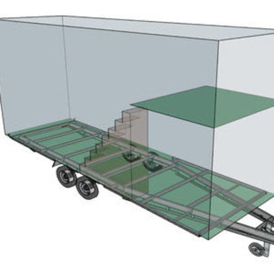 Tiny house pièce par pièce - Kit structure (RDC + 1 mezzanine) – Spéciale Export | BATI-FABLAB