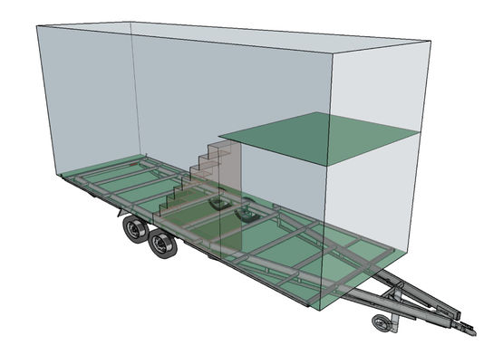 Tiny house pièce par pièce - Kit structure (RDC + 1 mezzanine) – Spéciale Export | BATI-FABLAB - Logements préfabriqués