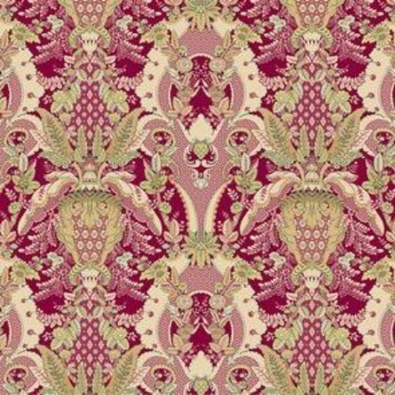 Tissu en soie type brocart | Maintenon flamboyant 1702-01