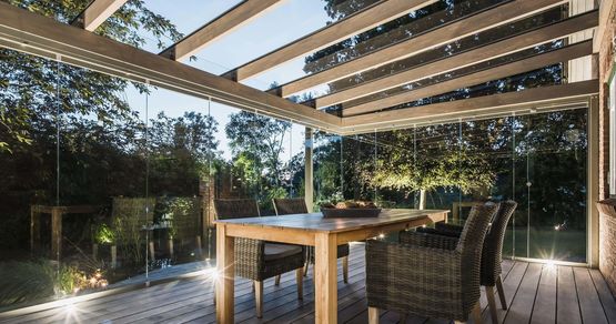  Toiture de terrasse bois-aluminium sans isolation thermique | SDL Aura - SOLARLUX FRANCE