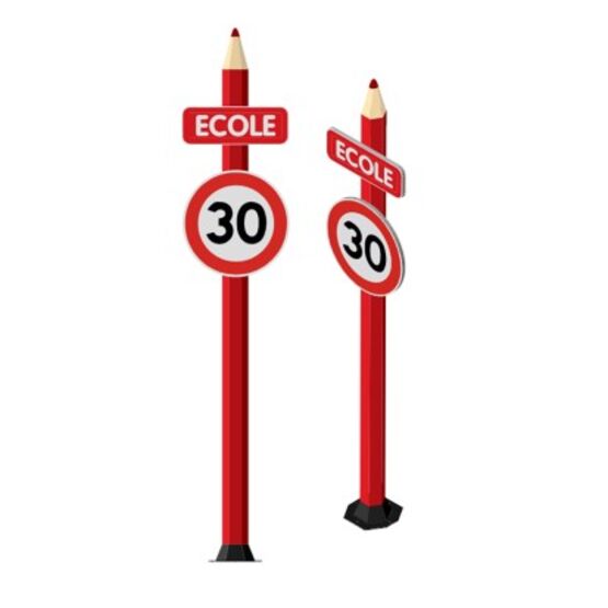 Totem fibre simple de signalisation | SERAC SIGNALISATION - produit présenté par SERAC SIGNALISATION