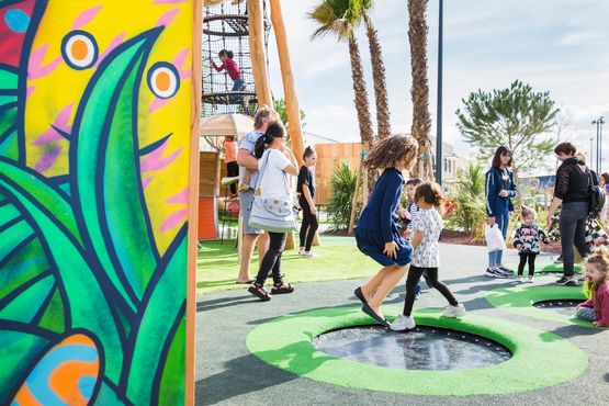  Trampoline rond pour aires de jeux | 20.02.112 - PRO URBA