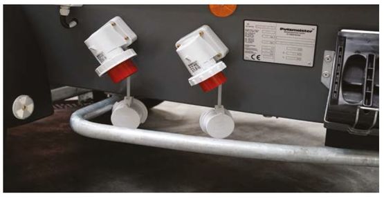 Transporteur-malaxeur électrique de chape traditionnelle avec système de transport à air comprimé | EC 350 - produit présenté par LANCY