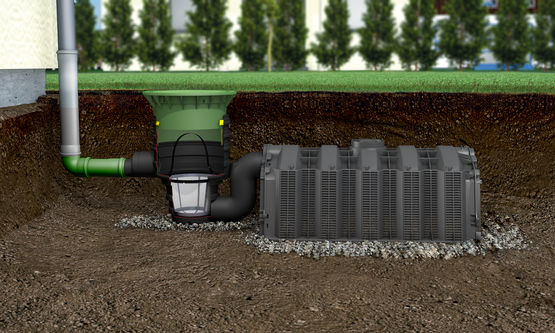 Tunnel pour infiltration 300 l des eaux pluviales à la parcelle | GRAF - GRAF