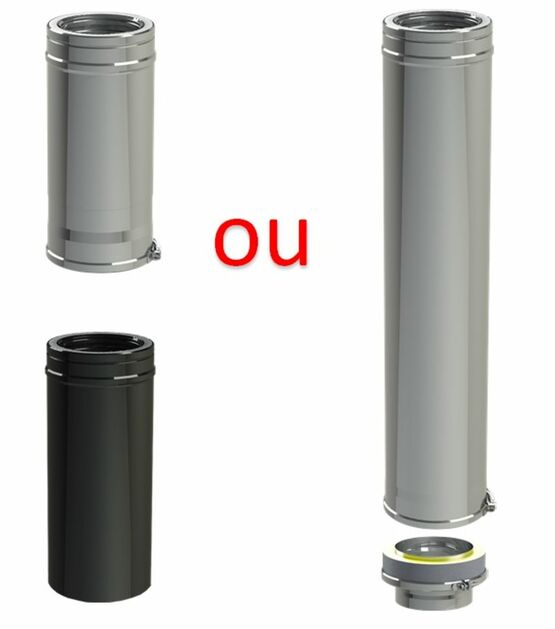 Tuyaux isolés et accessoires pour tubage de cheminée intérieure | Kit Base TEN PRO0108/PRO0110 - Accessoires pour cheminées et poêles