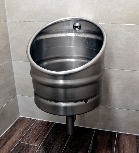 Urinoir design fût de bière automatique