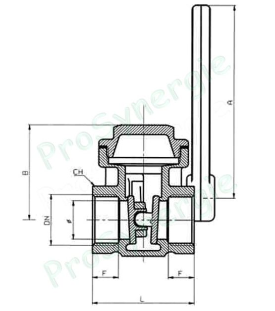 Vanne en bronze pour fermeture rapide en monobloc FF | Airaga  - produit présenté par PROSYNERGIE