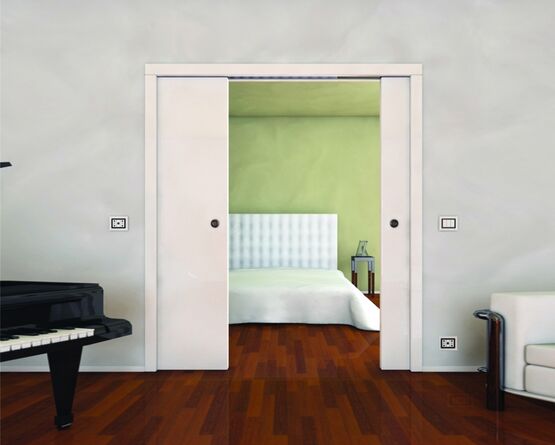  Vantail double pour cloisons en plaques de plâtre, prédisposé pour équipement électrique : Linea Light  - FIBROTUBI - ORCHIDEA