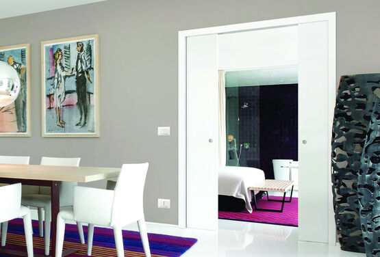  Vantail double pour cloisons en plaques de plâtre, prédisposé pour équipement électrique : Linea Light  - Châssis pour portes à galandage