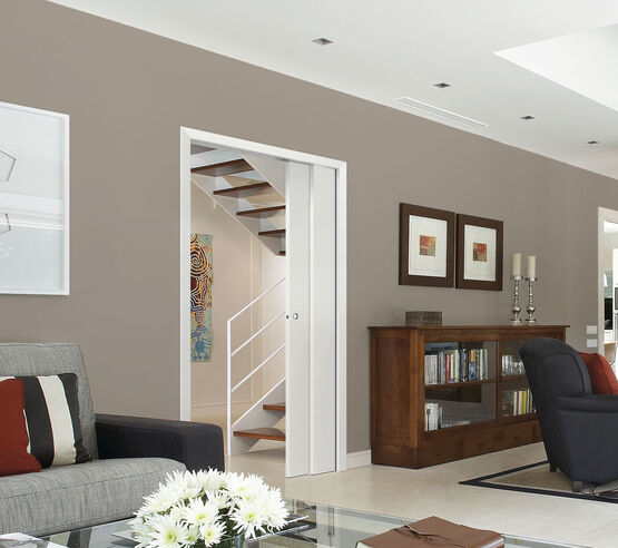  Vantail parallèle simple pour cloisons en plaques de plâtre | ORCHIDEA  - Châssis pour portes à galandage