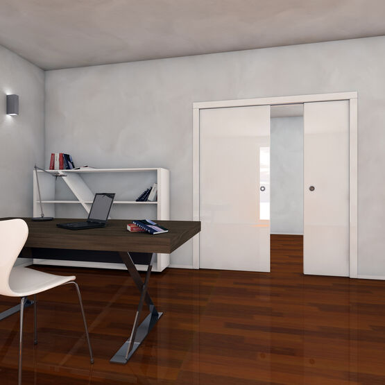 Vantail simple à galandage ajouré – Plaques de plâtre | ORCHIDEA EASY 