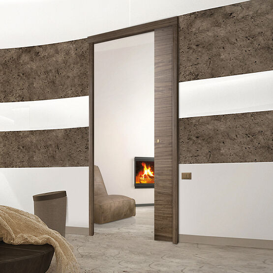  Vantail simple pour plaques de plâtre, prédisposé pour le passage des câbles | Orchidea Light  - Châssis pour portes à galandage