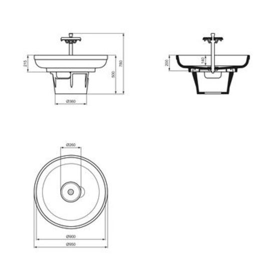  Vasque en céramique sur pied pour collectivités | Circulaire - Équipements sanitaires pour collectivités et laboratoires