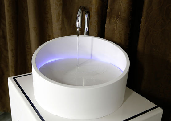 Vasque en résine à leds intégrées | Ring Led - Vasque à poser