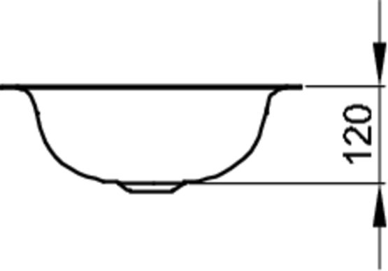  Vasque sous plan en acier titane vitrifié | BetteComodo A217 - Vasques à encastrer par-dessous
