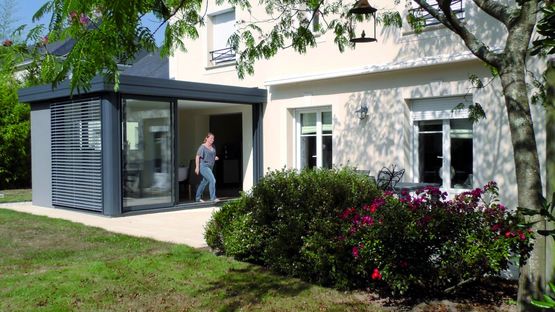 Véranda aluminium à toiture plate | WALLIS - Série 414TP