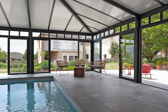 Véranda aluminium pour piscine et spa | VERANDA - Vérandas