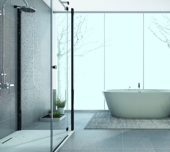  Verre pour cabine de douche | Gamme AGC Luxclear, Planibel, Matelux et Imagin - Cabine de douche intégrale