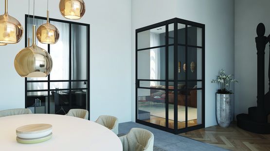  Verrière d’intérieur aluminium fixe avec ouvrants | INDOOR FACTORY - Série 118 - PROFILS SYSTÈMES