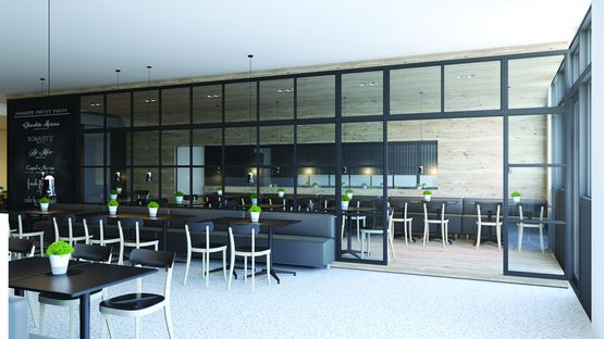 Verrière d’intérieur aluminium fixe avec ouvrants | INDOOR FACTORY - Série 118 - produit présenté par PROFILS SYSTÈMES