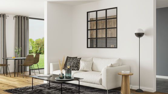  Verrière sur-mesure à formes panoramiques rectangulaires | Street - Cloison amovible à éléments pleins ou vitrés