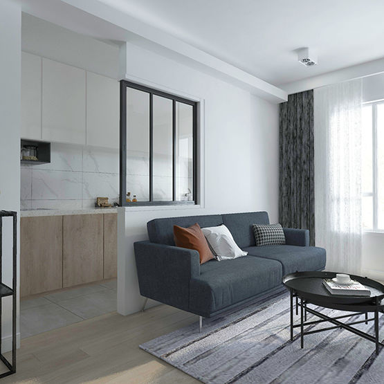  Verrières d&#039;atelier | Bario - AC8800 - Cloison amovible à éléments pleins ou vitrés