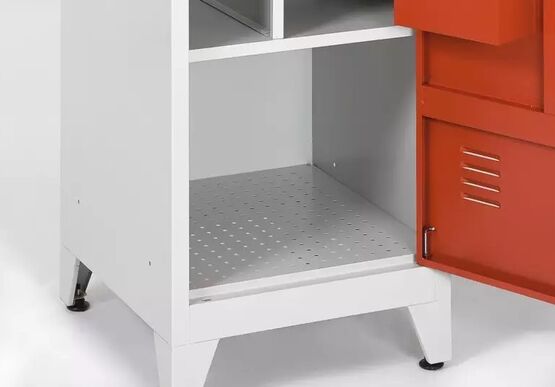  Vestiaire pompier en tôle électrozinguée | AKAZE PRODUCTION - Vestiaires, casiers et consignes