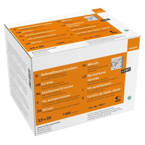 Vis autoperceuses pour plaques fibres-gypse | Vis fermacell pour ossature bois et métallique