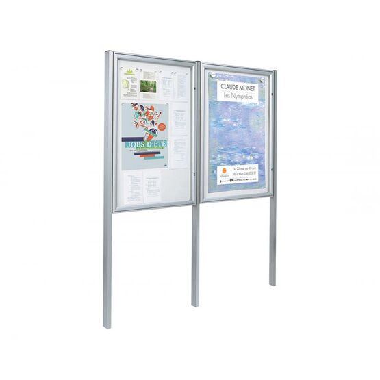  Vitrine extérieure murale ép. 58 mm pour bâtiments publics et entreprises | 1-04-2-016 - Signalétique d'informations